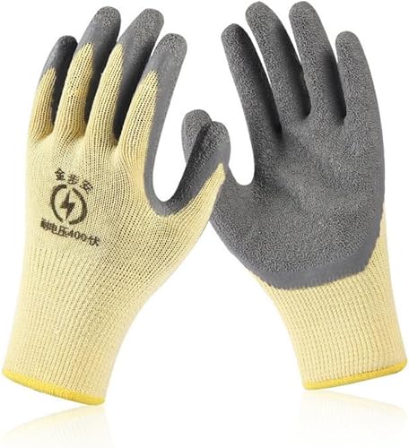Miniatura 3 de Guantes aislados eléctricos, resistencia al voltaje de 400 V, guantes de alto voltaje para electricista, guantes de trabajo con aislamiento