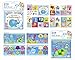 Price comparison product image Pack of 2 Baby Waterproof Bath Time Book Educational Learning Sea Theme 6months+