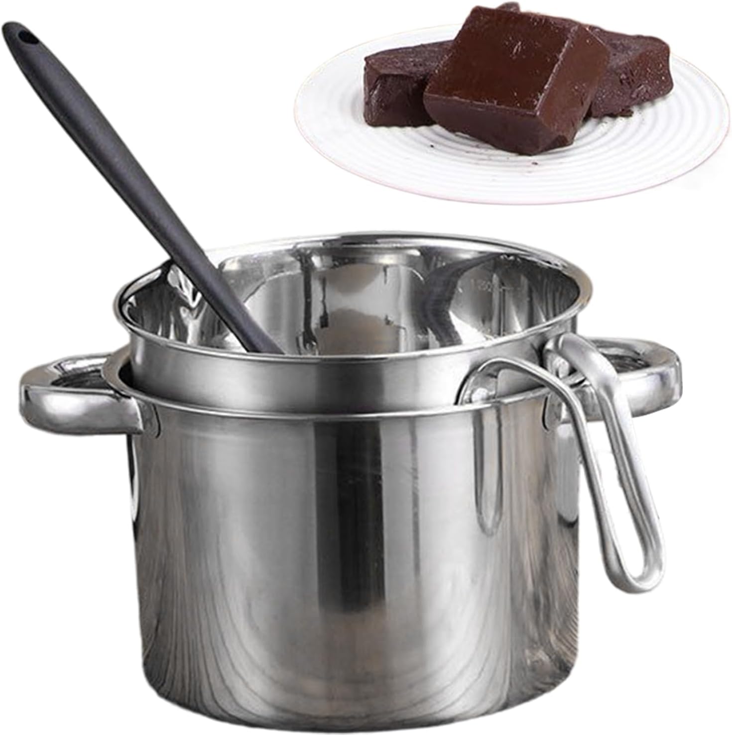 Electric Chocolate Melting Pot - Baking Fondue Tool, Cheese Heating with Temperature Control, Butter Culinary with Non-Stick, Home Kitchen Restaurant Candy, Melter Warmer for Dessert Making
