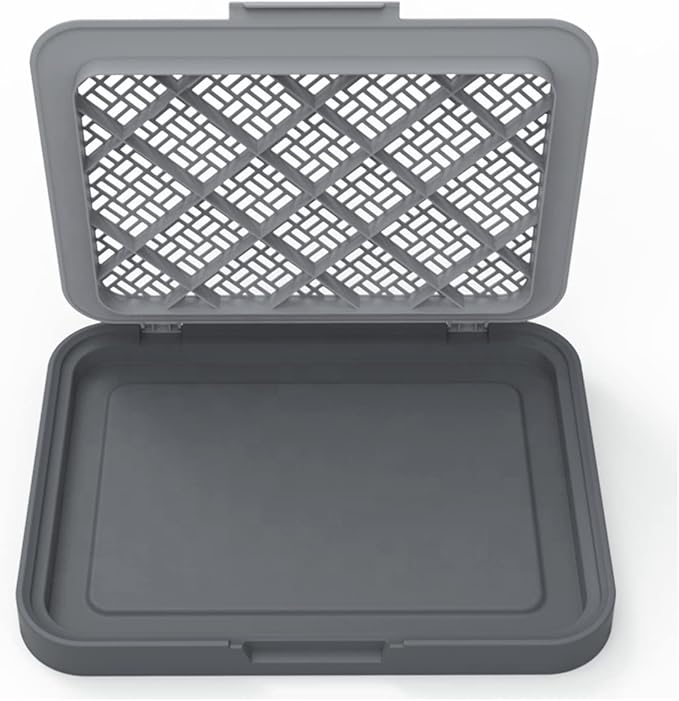 Small Dog Potty Training Tray Pee Pad Holder with Indoor