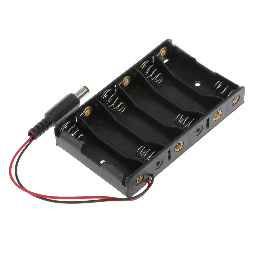 Generic AA Batteries Holder with DC2.1 Power Jack for Arduino-image-12
