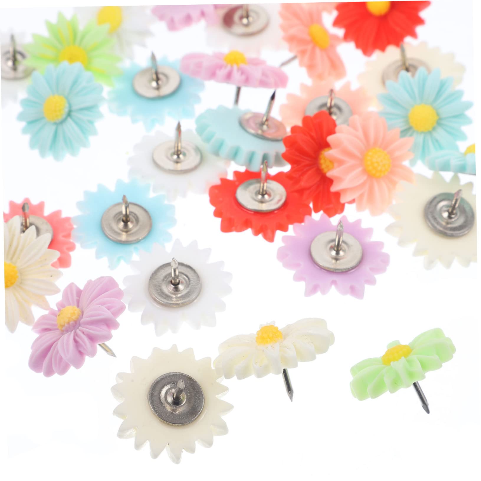 VILLCASE 3 Set Di Eleganti Puntine Da Disegno A Forma Di Fiore Per Lavagna Puntine Da Disegno Per Puntine Da Disegno Da Parete Per 30 Pezzi*3
