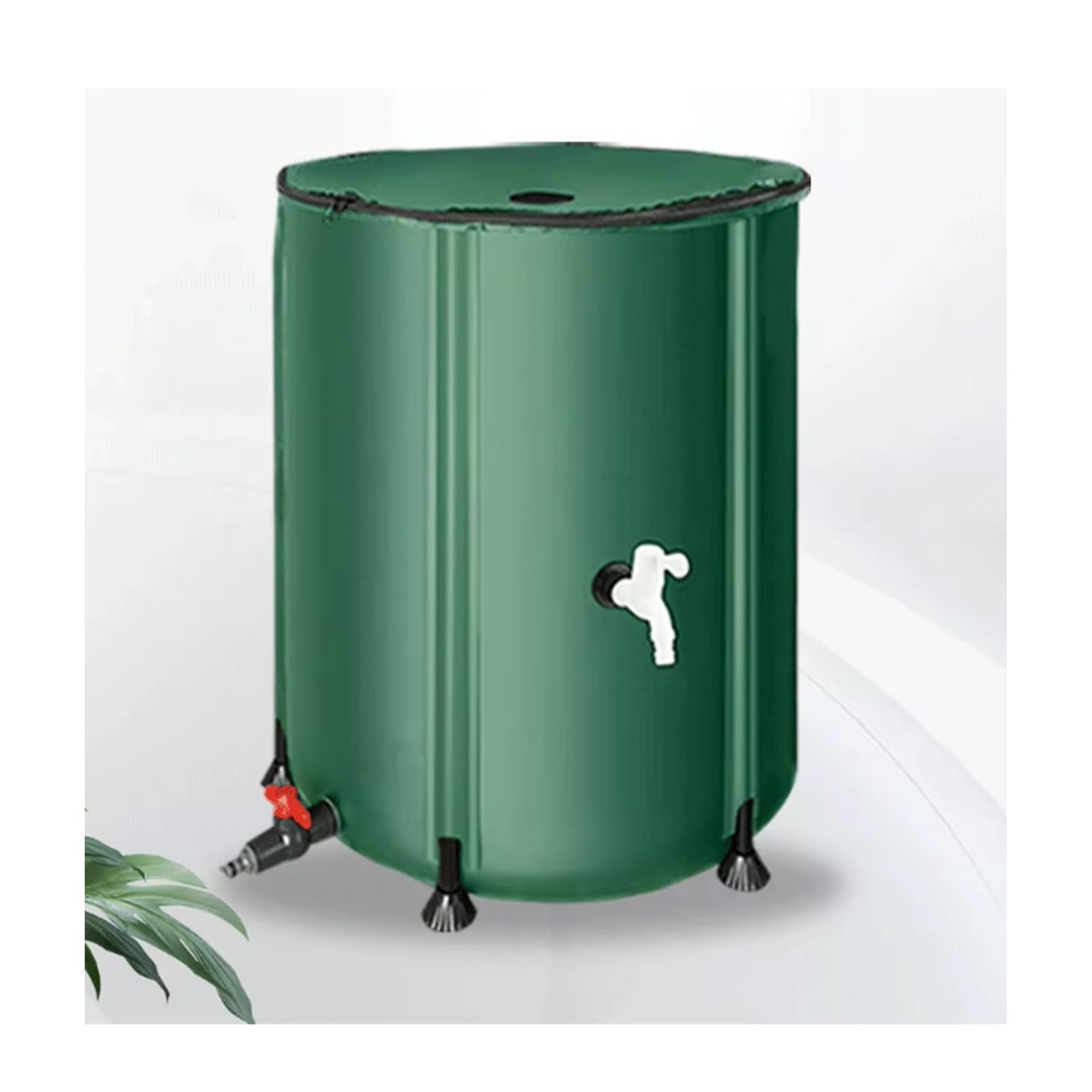 Barril de recolección de agua de lluvia de 1250 L, tanque de almacenamiento de agua plegable para jardinería e riego ecológicos, solución duradera de recolección de agua