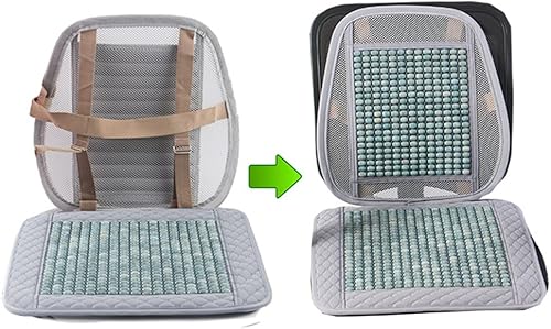 Miniatura 4 de QUANJJ Cool Cushion Cushion Summer Office Chair Backrest Cushion Ice Cool Seat Car Seat Cushion Fart Cushion ( Color  D , Size  45x45cm )