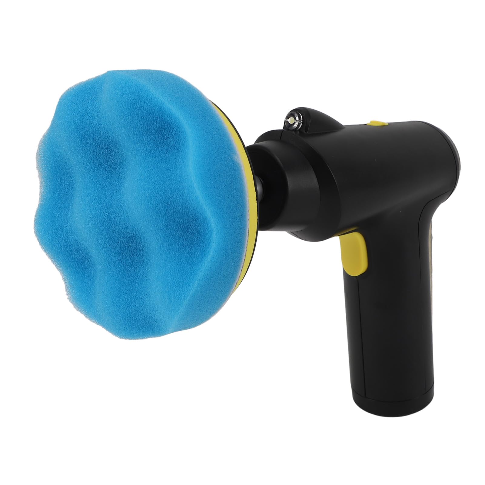Ejoyous Akku-Pufferpolierer, ABS, USB, Wiederaufladbar, Akku-Wachsgerät, 3 Geschwindigkeiten, 1000, 1200, 1600 U/min, mit Licht, 2000 MAh, für Autowachs, Polieren, Schleifen