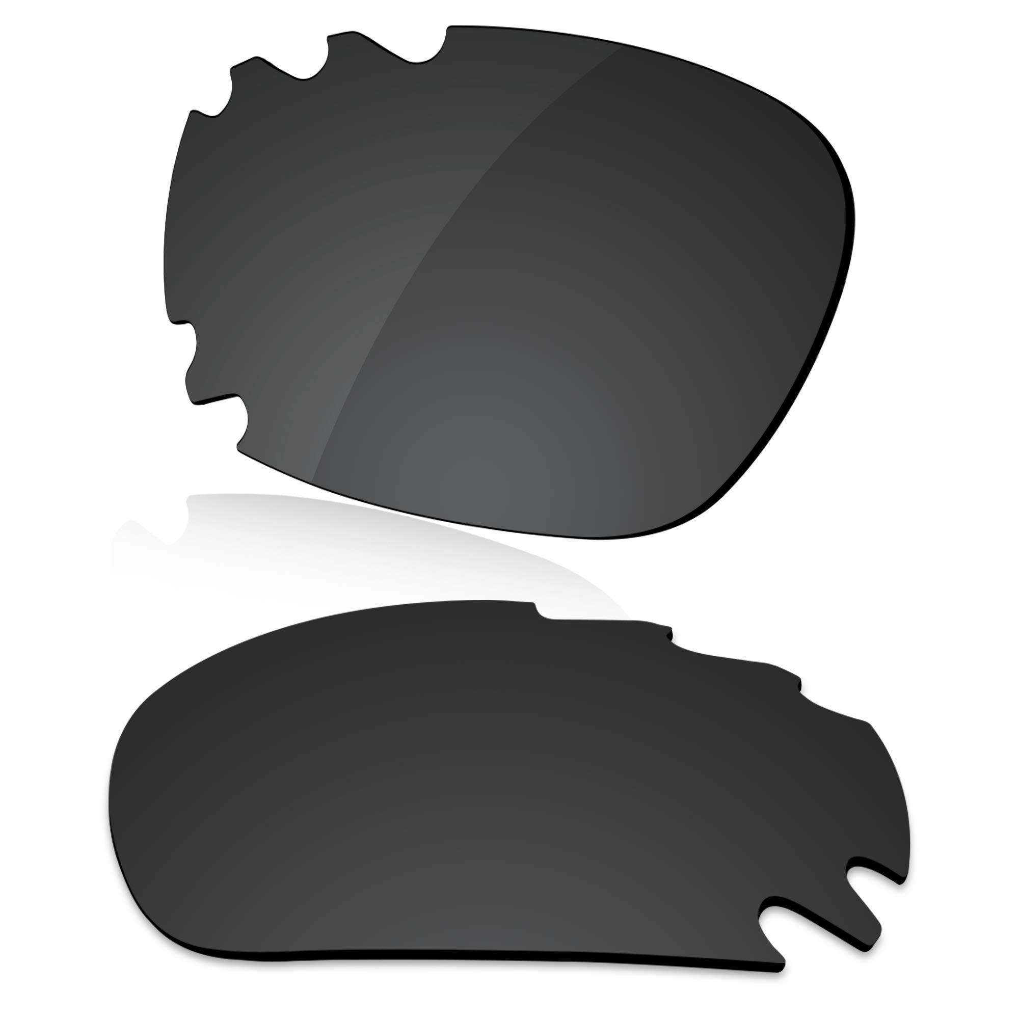 LenzReborn Polarized Lens Replacement for Oakley Jawbone Vented Sunglass - Dark Black - Polarized