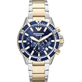 World Explorer Dive-Inspired Men's Watch with Stainless Steel, Silicone or Leather Band