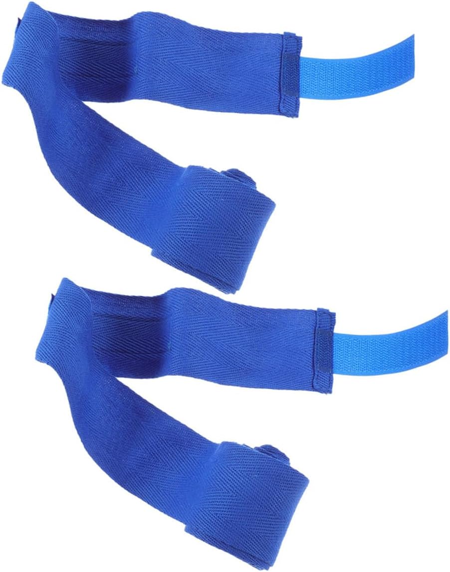 MAGICLULU Cotton Boxing Hand Wraps 2pcs Blue 5x5m Breathable Wrist Strap Protective Bandage for Training Exercise