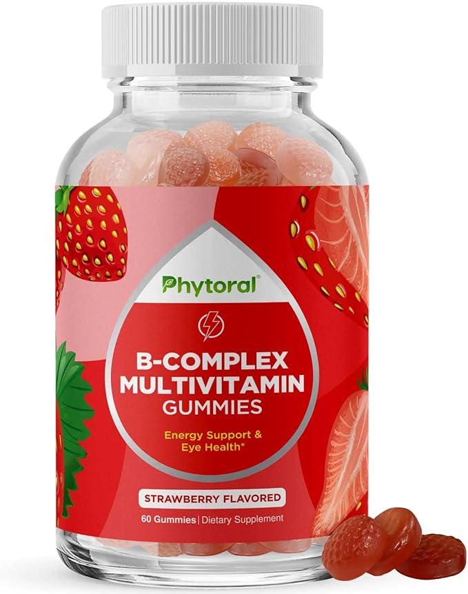Vitamin B Complex Gummies for Adults Natural Energy