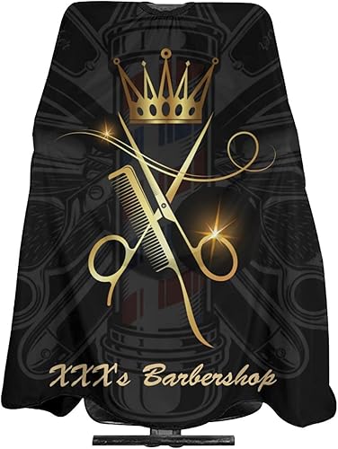 Capa de peluquería personalizada, capa de salón de corte de pelo personalizada para hombres