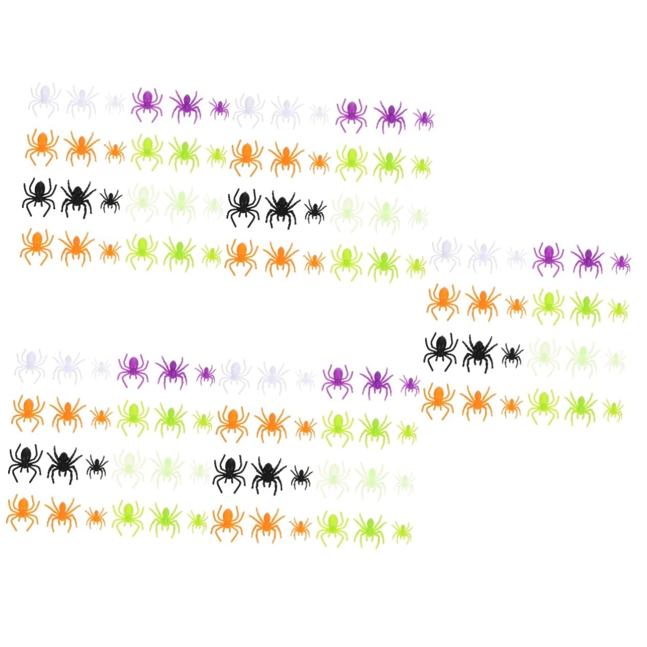 Alasum 1000pezzi Mini Spiders Realistici Giocattoli Insetti Per Scherzi Halloween e Decorazioni Accessori Per Horror e Prank Props