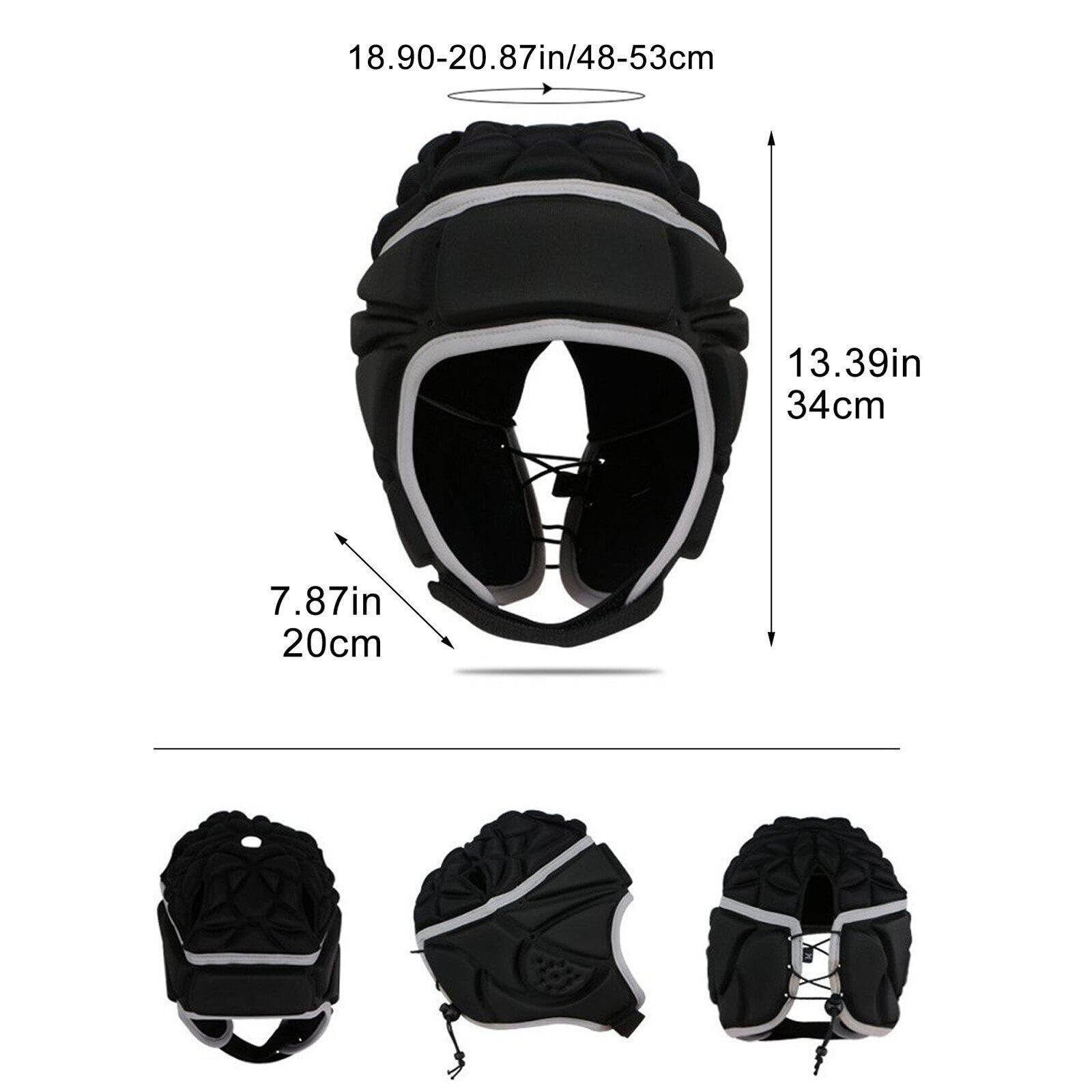 Casque de Rugby pour Homme Femme Casque de Protection Football Respisant Casquette Anti-Collision de Sport Réglable pour Football Rugby Skateboard Hockey Casque de Rugby pour Homme Femme Casque de Protection Football Respisant Casquette Anti-Collision de Sport Réglable pour Football Rugby Skateboard Hockey
