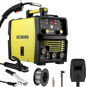 Máquina de Solda Mig/MMA/Tig 3 Em 1 Tecnologia IGBT 120A sem gás 127V portátil de soldador Com Mascara De Proteção E Pistola MIG Separada