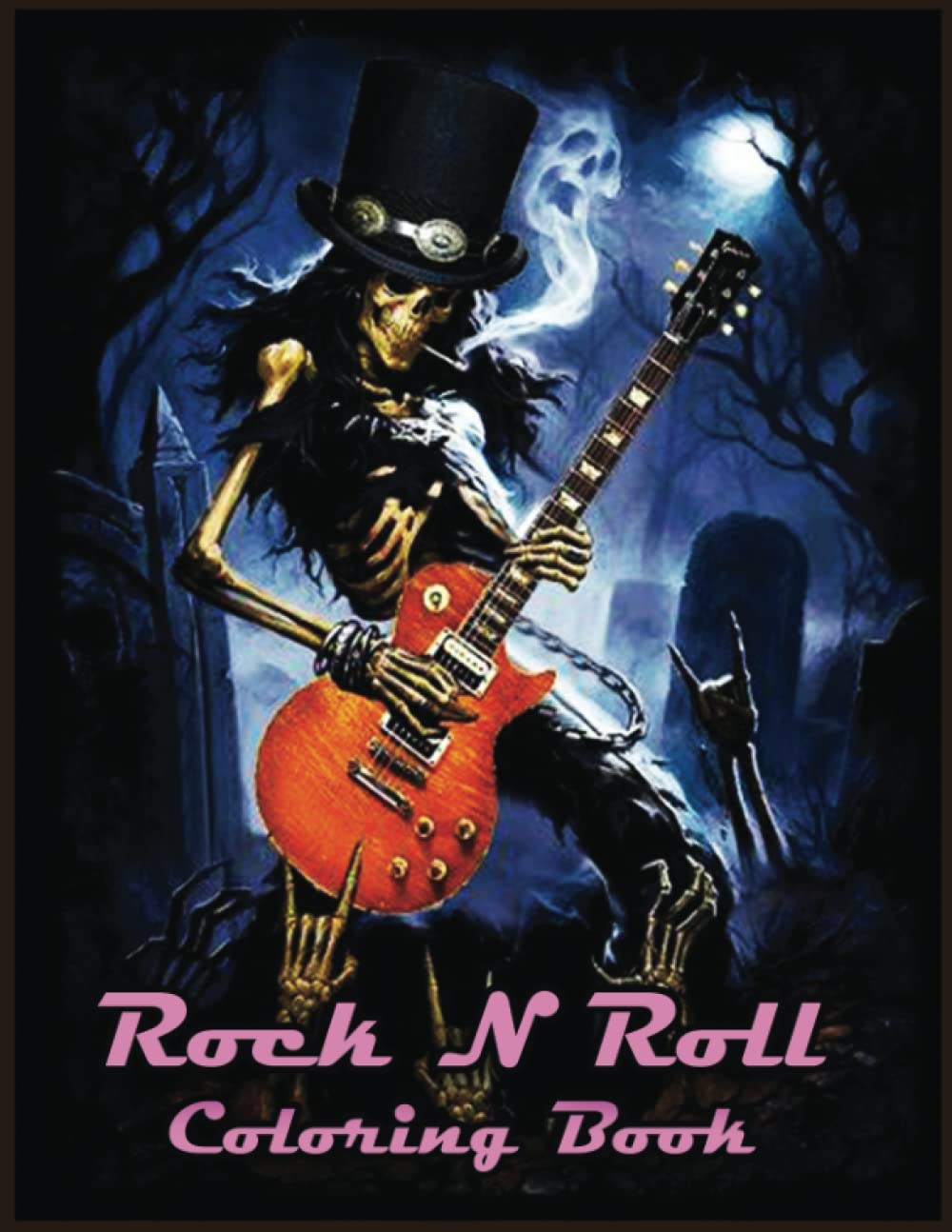 Rock N Roll Coloring Book: Amazing Gifts for Rock N Roll Lovers, Fans with 110 High Quality Print Pages, Use for Relax, Stress Relief and Creativity in Holidays