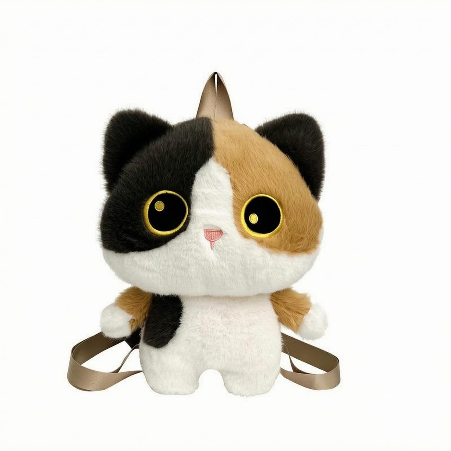 URJIX™ Shoulder Straps Soft Toy Cat Bag Top Handle Backpack Calico | Carrying Style Soft Construction Everyday Calico Cat-image-18
