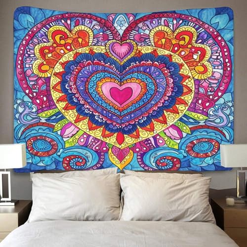 Tapiz de mandala 3D YIFKVOASD para transformar tu salón con un toque suave y acogedor 4