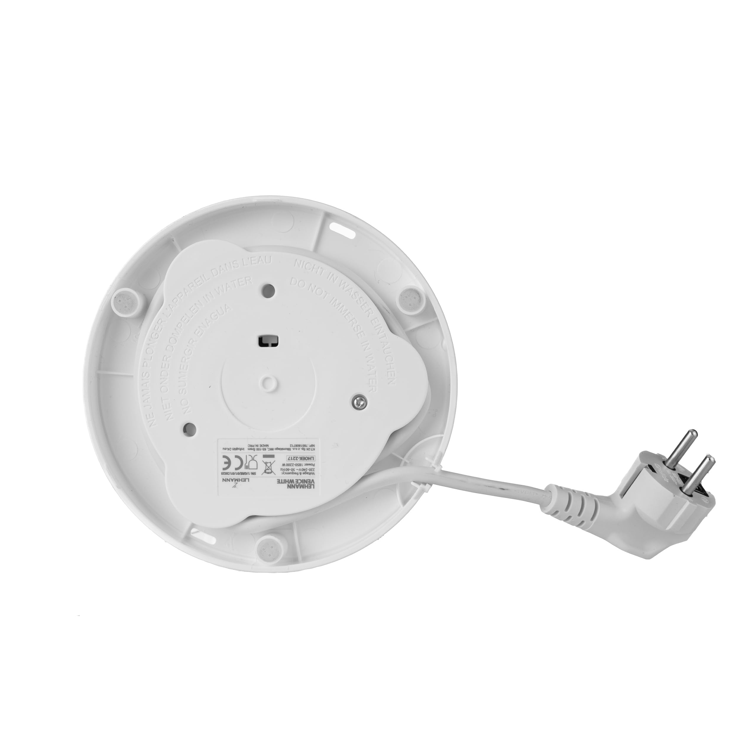 LEHMANN Czajnik elektryczny ze stali nierdzewnej, 1,7 l, 2200 W, szybkie ogrzewanie, podwójna ścianka, obrotowa podstawa o 360°, automatyczne wyłączanie, bez BPA, do herbaty, kawy, jedzenia dla