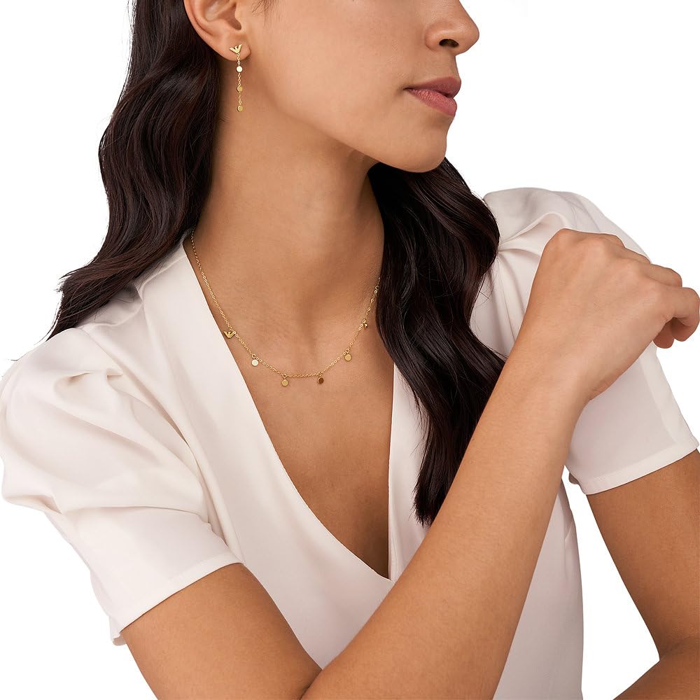 Emporio Armani Collana e orecchini da donna in acciaio inossidabile o in ottone