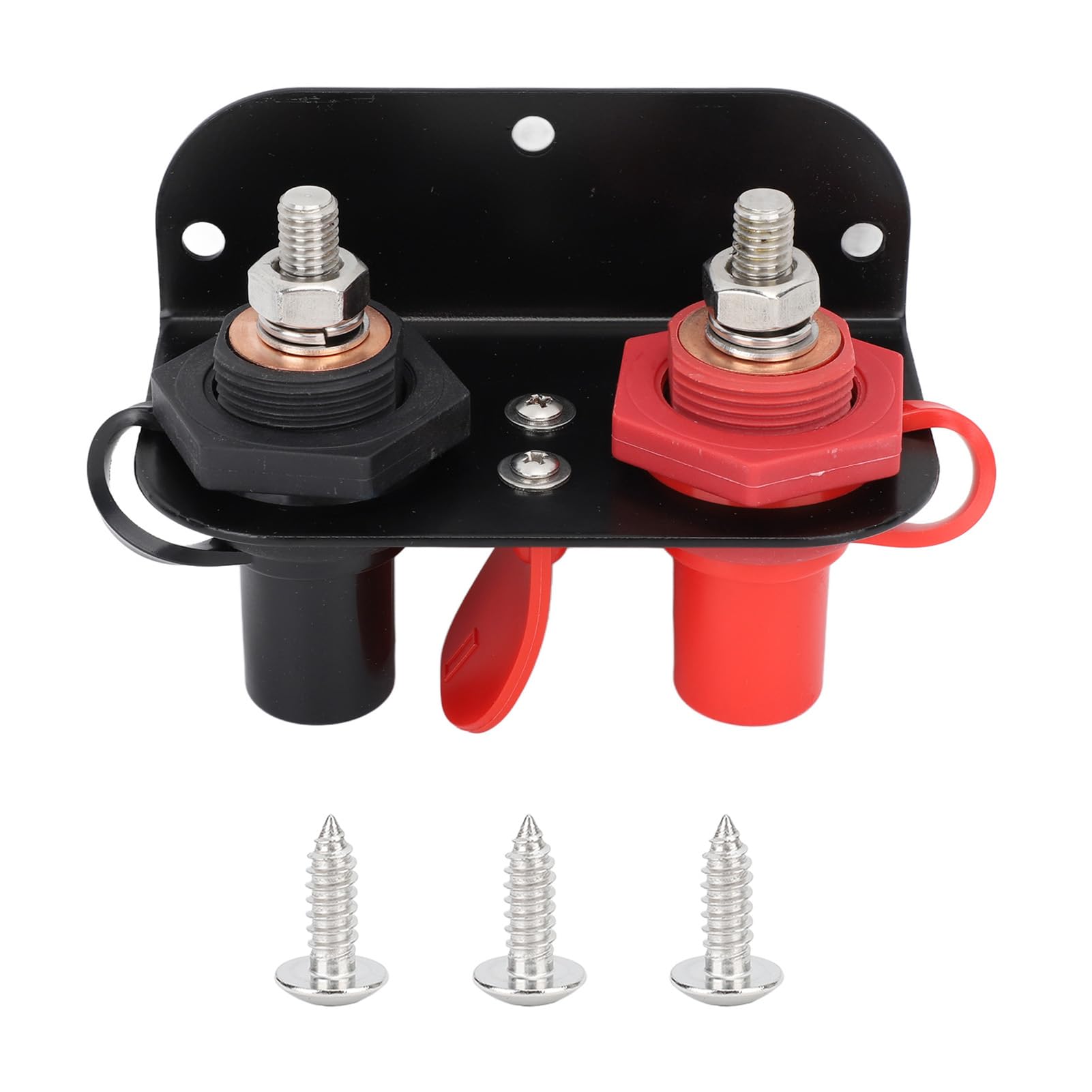 Keenso Morsetti Batteria Terminali Negativo Positivo M10x2 Kit Perno di