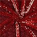 Ben Textiles Glitz Sequin & Mesh Red Fabric by The Yard,
