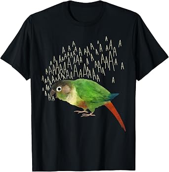 Screaming Green Cheek Conure T-Shirt