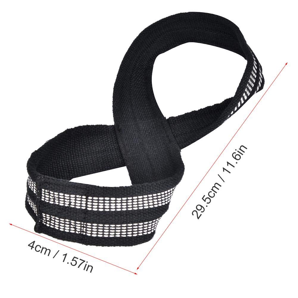 Weight Lifting Wrist Strap, 1 Paar Abbildung 8 Weight Lifting Straps Dead Lift Wrist Strap für Klimmzüge Horizontal Bar Powerlifting Gym Fitness Bodybuilding-Ausrüstung(S.)
