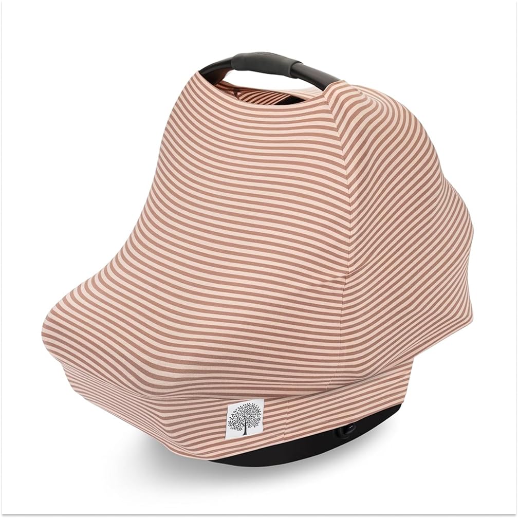 Parker Baby Co Multi-Use Cover Carseat Cover Nursing Cover: Rosewood Stripe