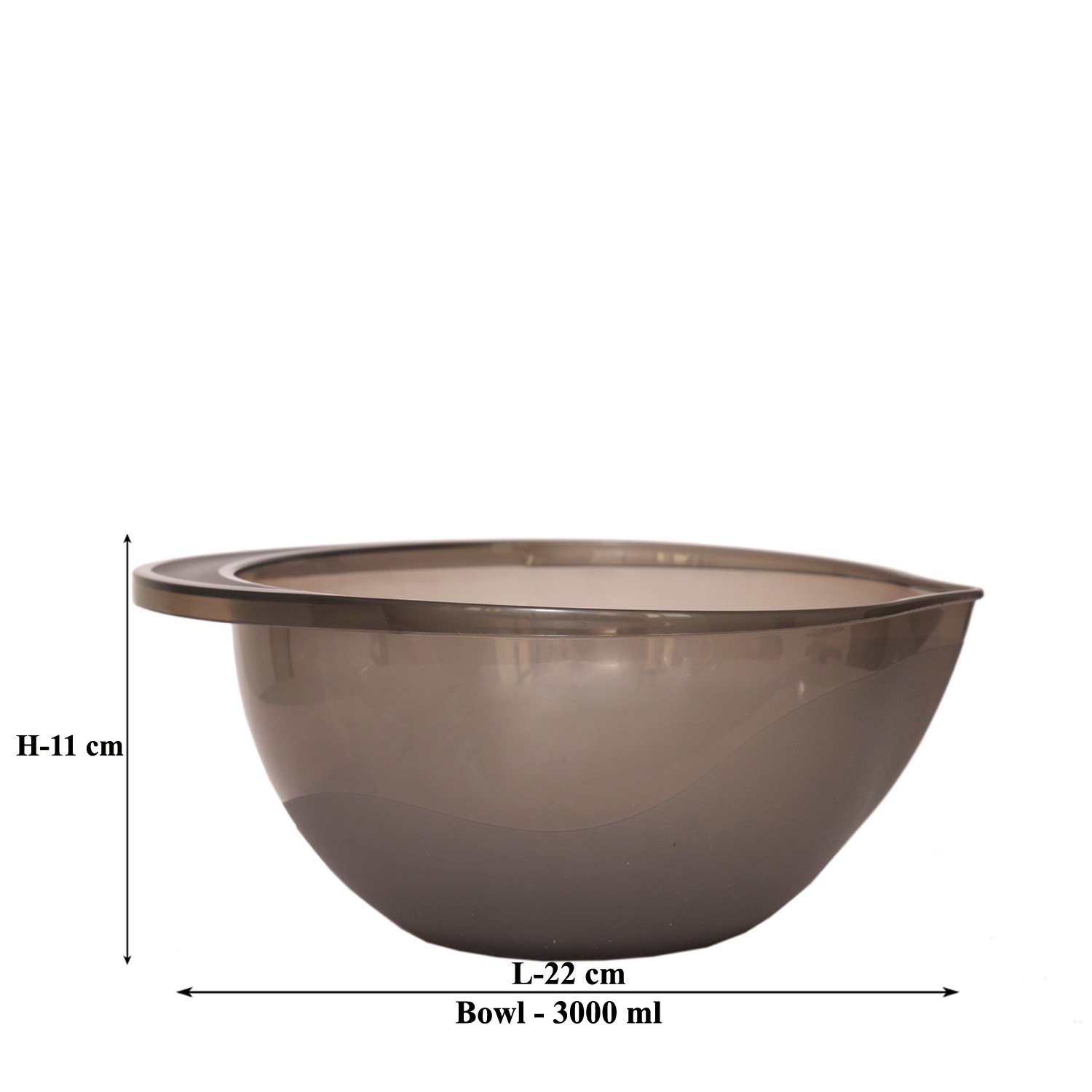Jaypee Plus Blending Bowl Set| Food Grade, Lightweight & Unbreakable Mixing Bowl for Kitchen|Snacks Serving Bowl Ideal for Fridge Storing Set of 3 -(4000+3000+2000) ml (Purple, Grey, Blue) 2