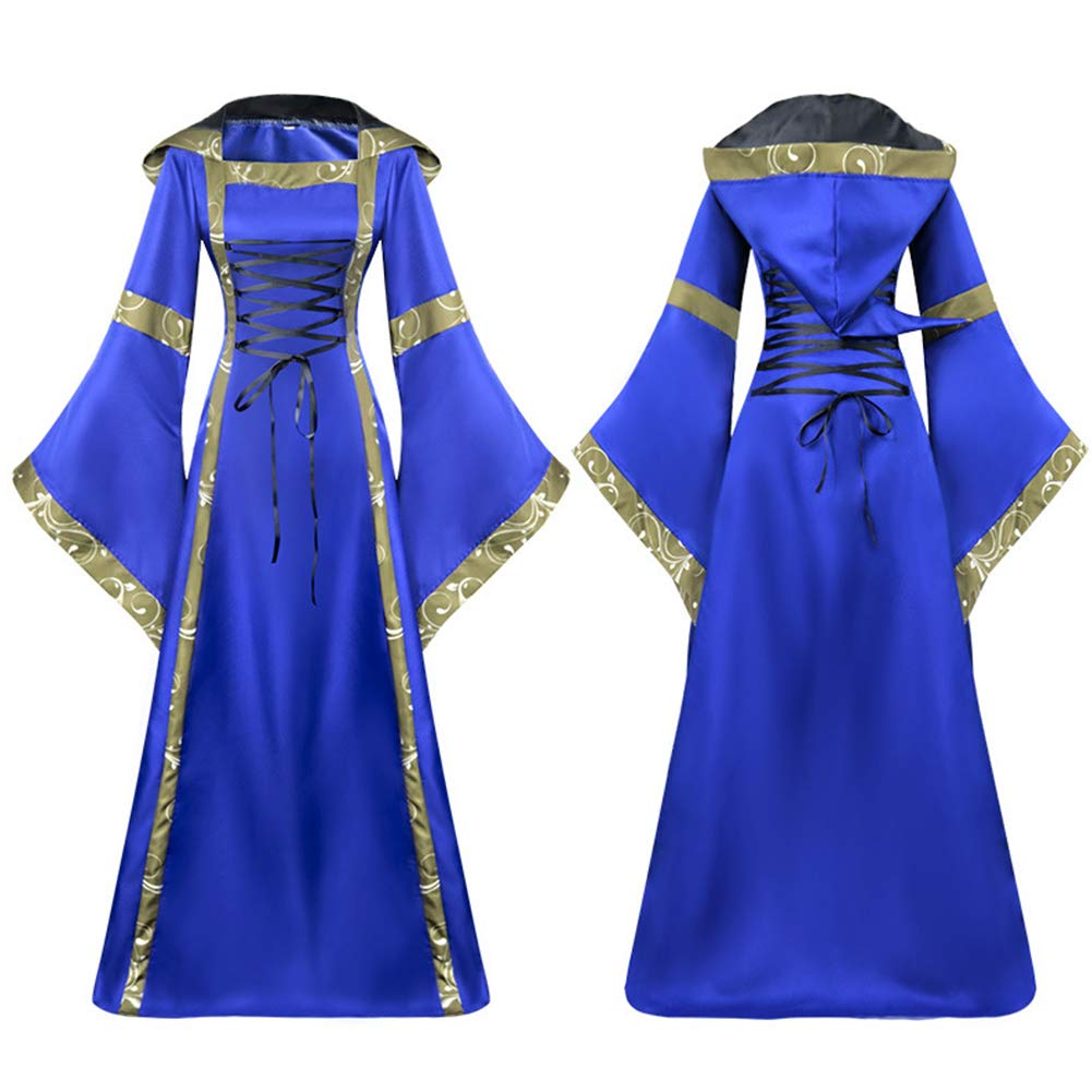 Abito Medievale Donna Maniche Svasate Costume Rinascimentale In Velluto Per Cosplay E Feste A Tema