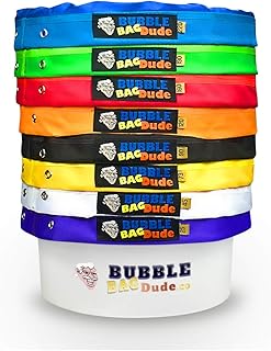 BubbleBagDude Kit d’extraction avec 8 sacs « Bubble Bag » de 19 litres pour extraction d’essences d’herbes par glace, avec tamis de pression et sac de rangement