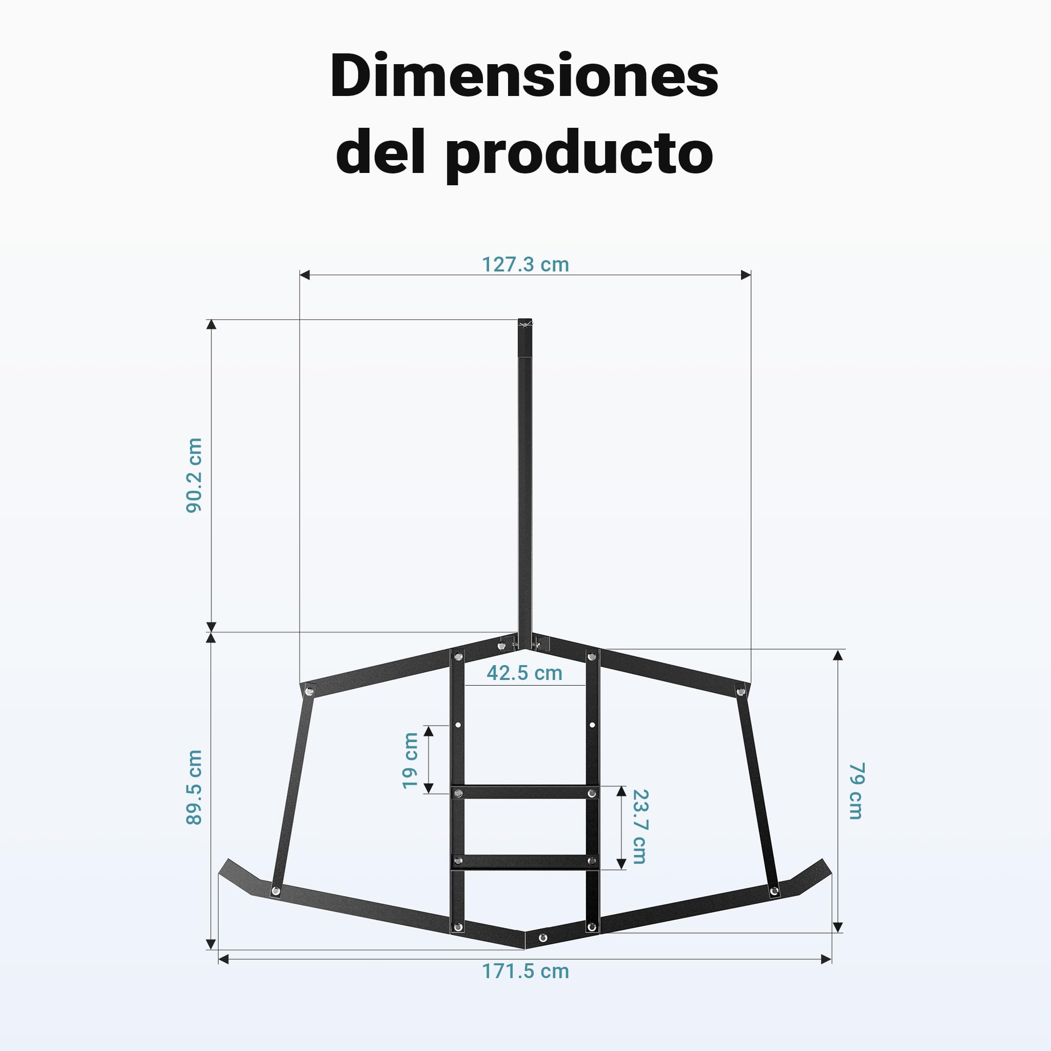 Wiltec Rastra niveladora de Terreno 172 x 90 cm Bastidor Fijo para Tractores de césped nivelador Caminos de Entrada nivelación calzadas grada de Prado