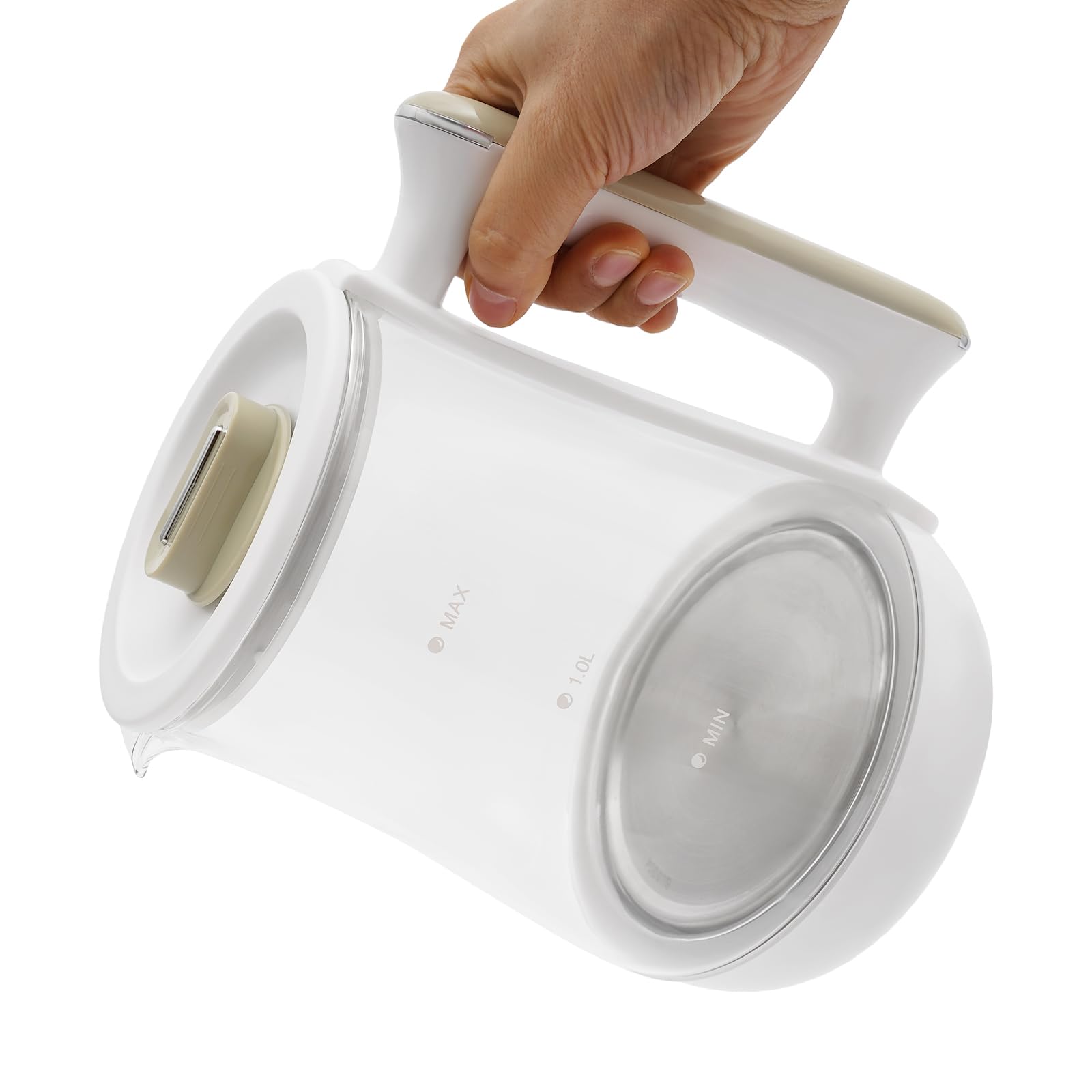 OLEGA Electric Kettle - 1500W Fast Boiling Electric Water Kettle 1.8L BPA-Free Stainless Steel Hot Water Kettle Electric Auto Shut Off BPA-Free Water Boiler Kettle Electric for Tea Coffee (Black)