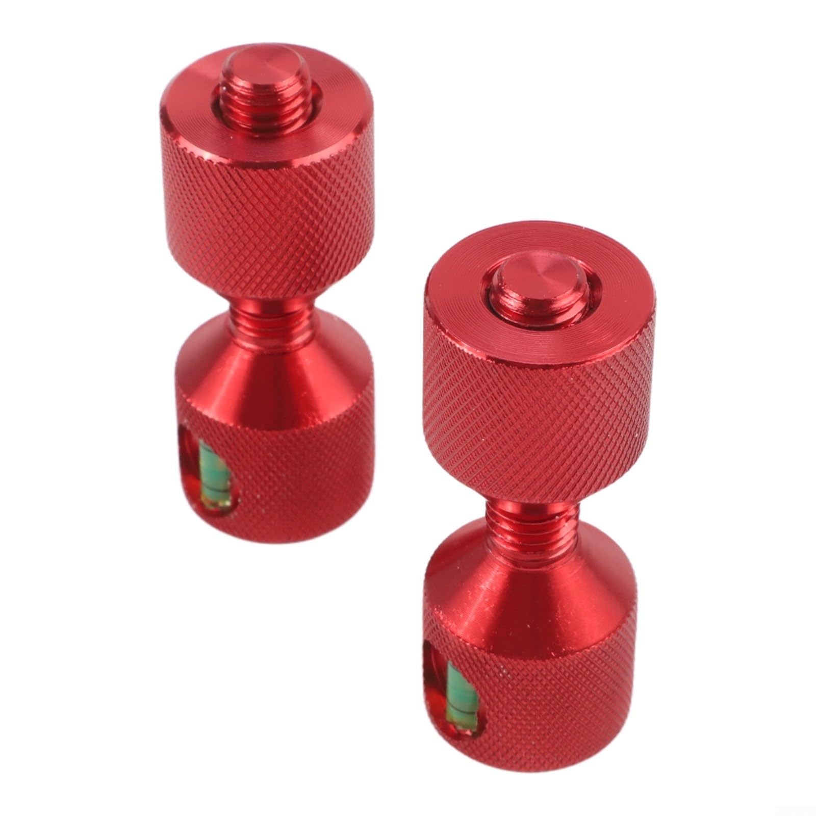 2Pcs 1-1/8 Pollice Due Fori Flangia Allineamento Pin Con Livello Integrato, Strumento Di Centraggio Flangia Tubo In Alluminio Per 1/2-14 Pollici 150LB