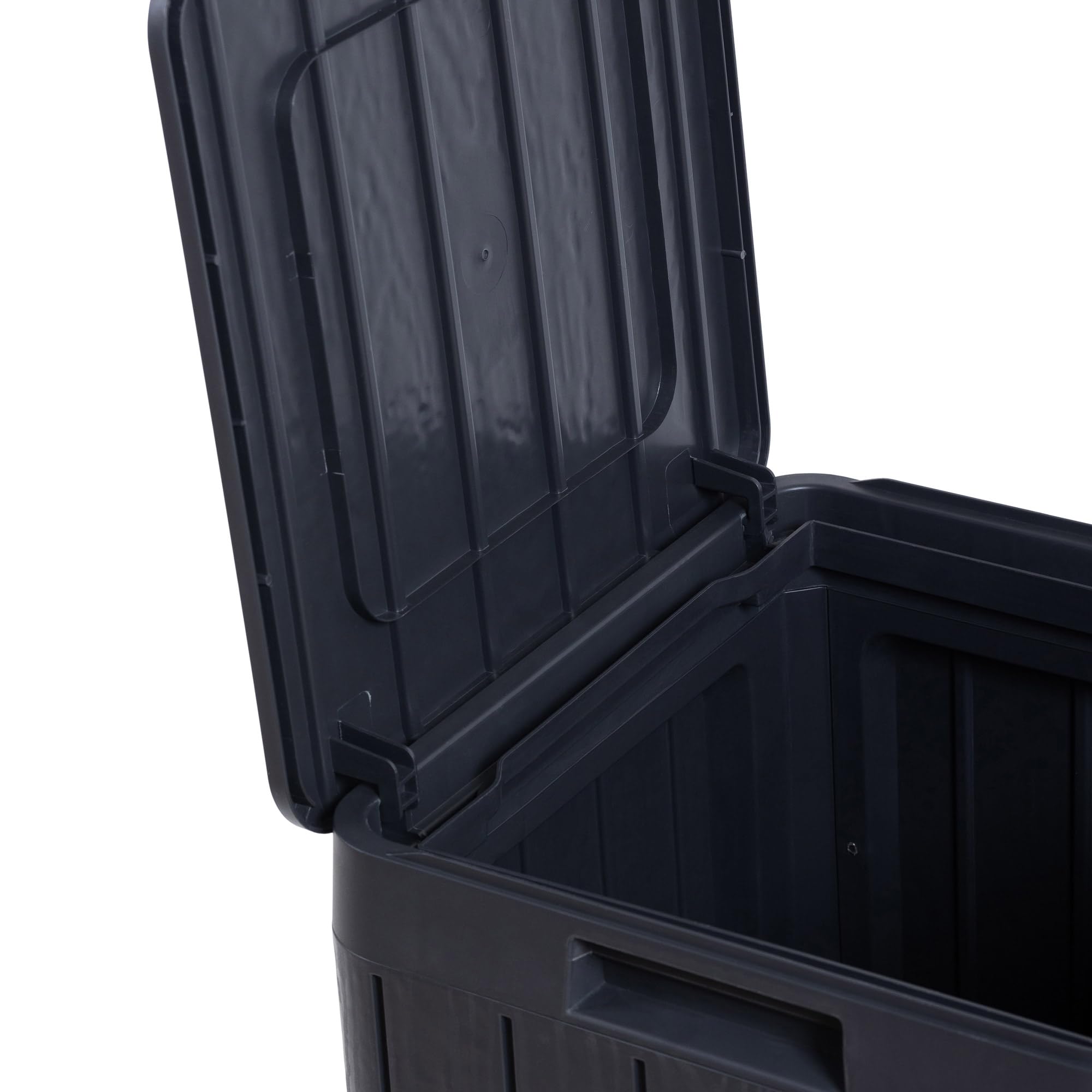 TOOMAX - Poubelle de jardin 80 Litres Noire Résine inaltérable Couvercle à pression, PR4731