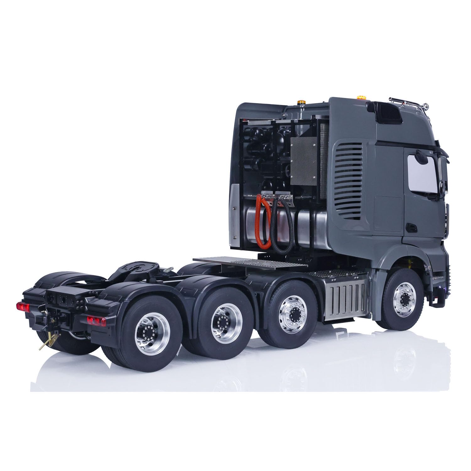 1:14 RC tractor camión chasis de metal remoto controlado coche pintado montado