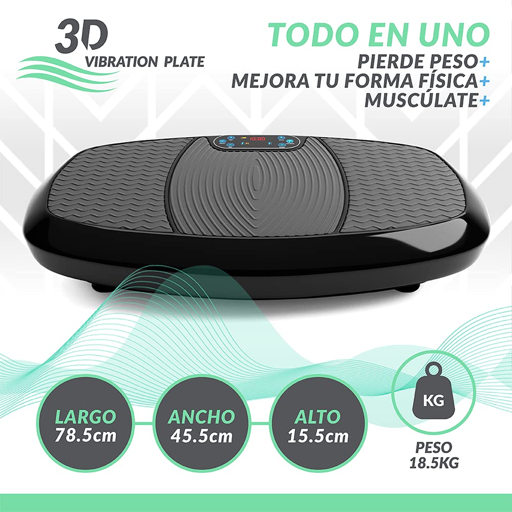 Plataforma Vibratoria 3D con Doble Motor Bluefin Fitness