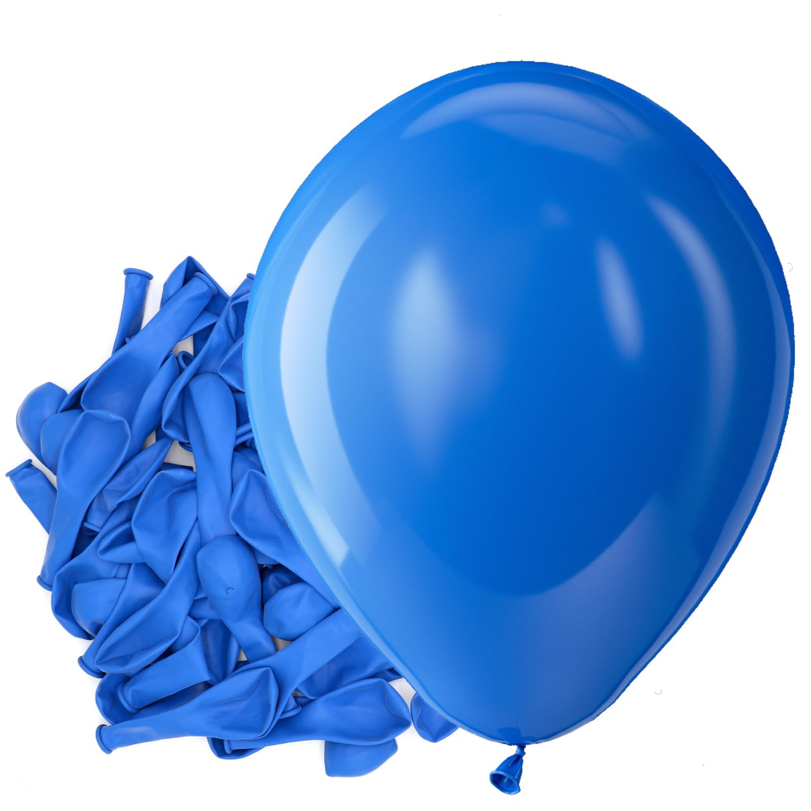 Bezente Royal Blue Latex Matte Party Balloons 150 Pack 5 inch Small | Dark Blue Helium Balloons for Graduation Birthday Gender Reveal Wedding Under The Sea Ocean Theme Boho Party Decorations