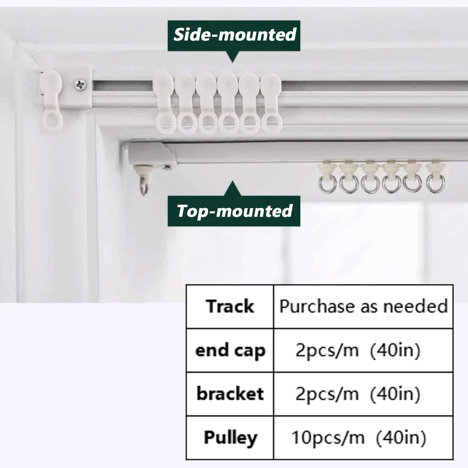 Tringle à rideau adhésive – Support plafond et mur, sans perçage, séparateur de pièce pour la maison, la chambre, la salle de bain, le balcon, 4 m – Installation facile, design polyvalent
