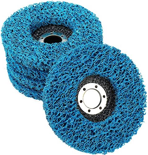 5 Pack 115mm Stripping Wheel Poly Strip Discs for 4.5inch Angle Grinder | Removal Paint, Oxidation and Rust | Fiberglass Metal Coating and Welds Easy Cleaning Grinding Remover Wheel