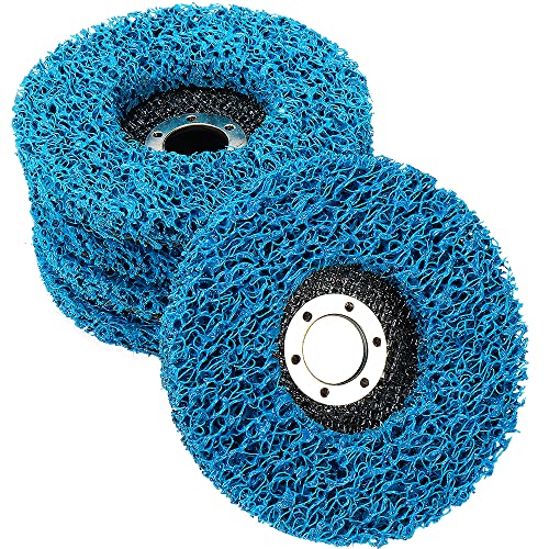 Paquete de 5 discos de 115 mm para amoladora angular de 4.5 pulgadas | Pintura de extracción, oxidación y óxido, revestimiento de metal de fibra de vidrio y soldaduras, fácil limpieza de limpieza Cover