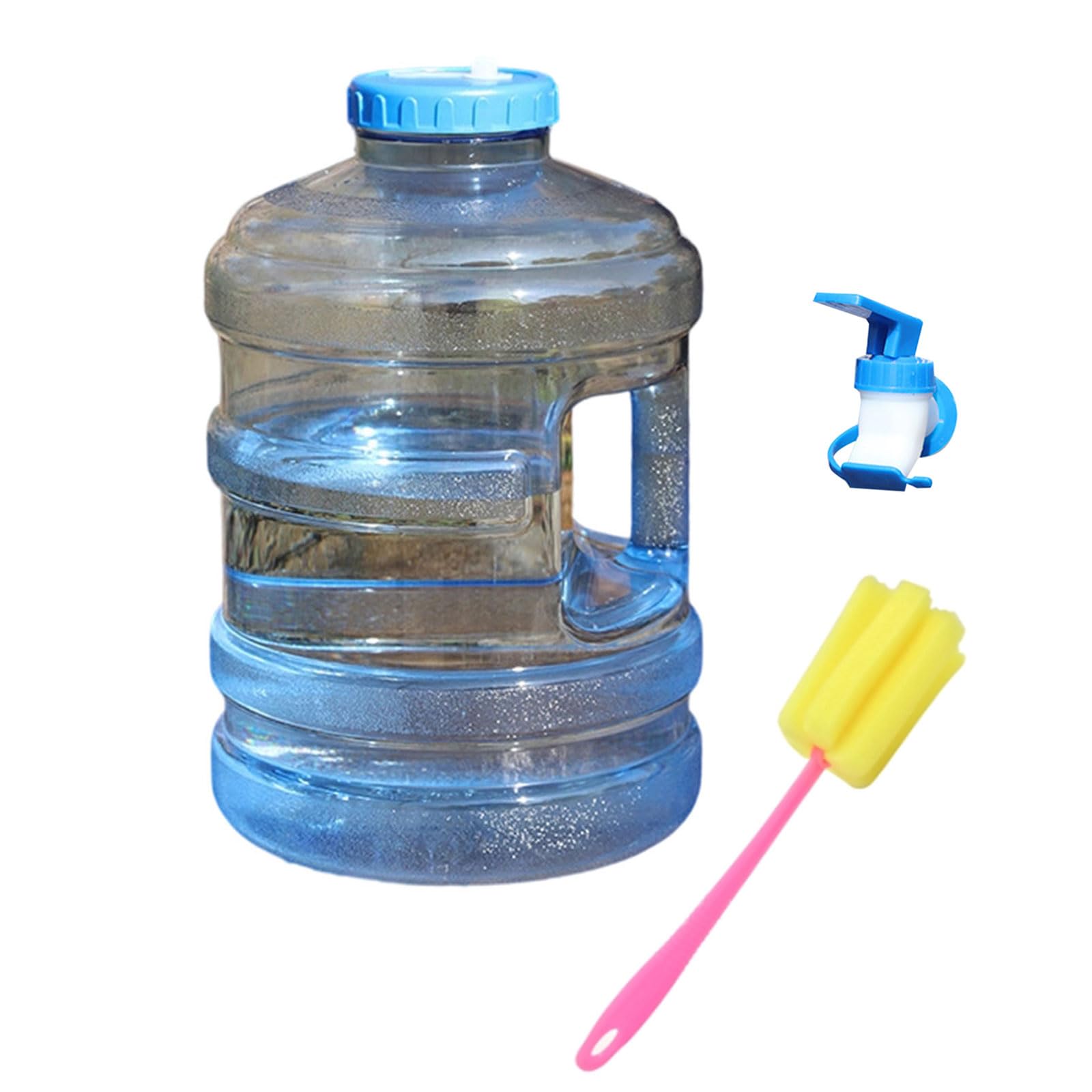 Distributeur de boissons transparent avec robinet hermétique et brosse