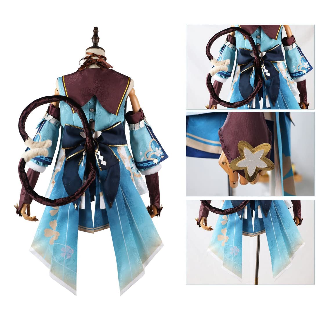 Amazon.co.jp: 綺良々 コスプレセット 原神 げんしん Genshin 稲妻 綺