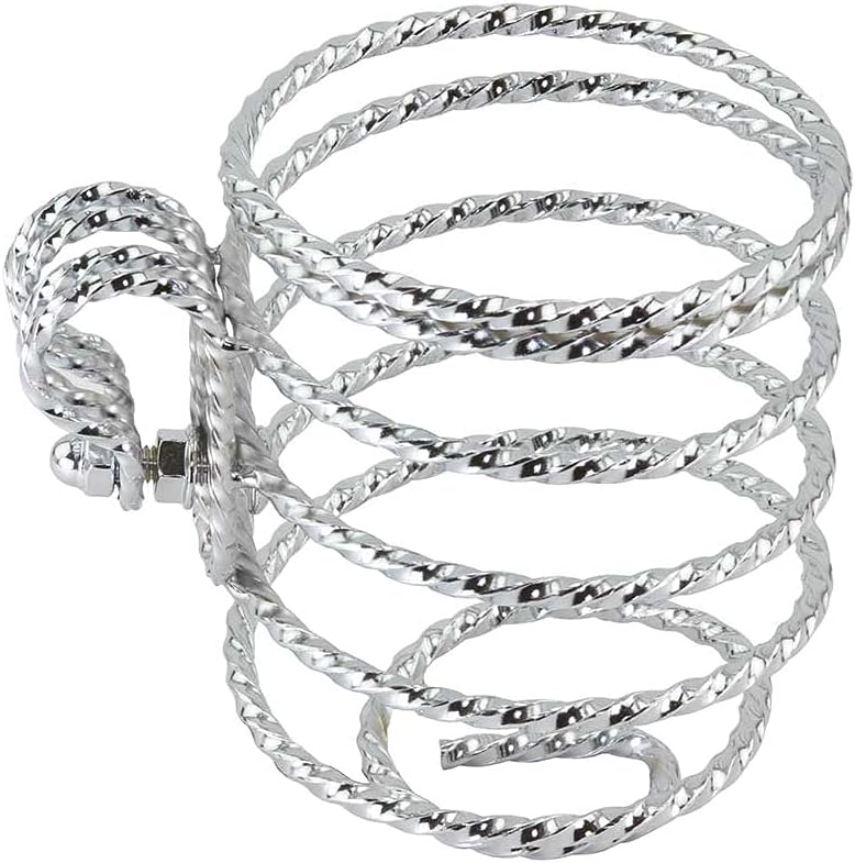 Lowrider Chrome Steel Twisted Cup Holder for Bikes, Bicycles, trikes, Bikes, Beach Cruisers, Stretch Bikes.