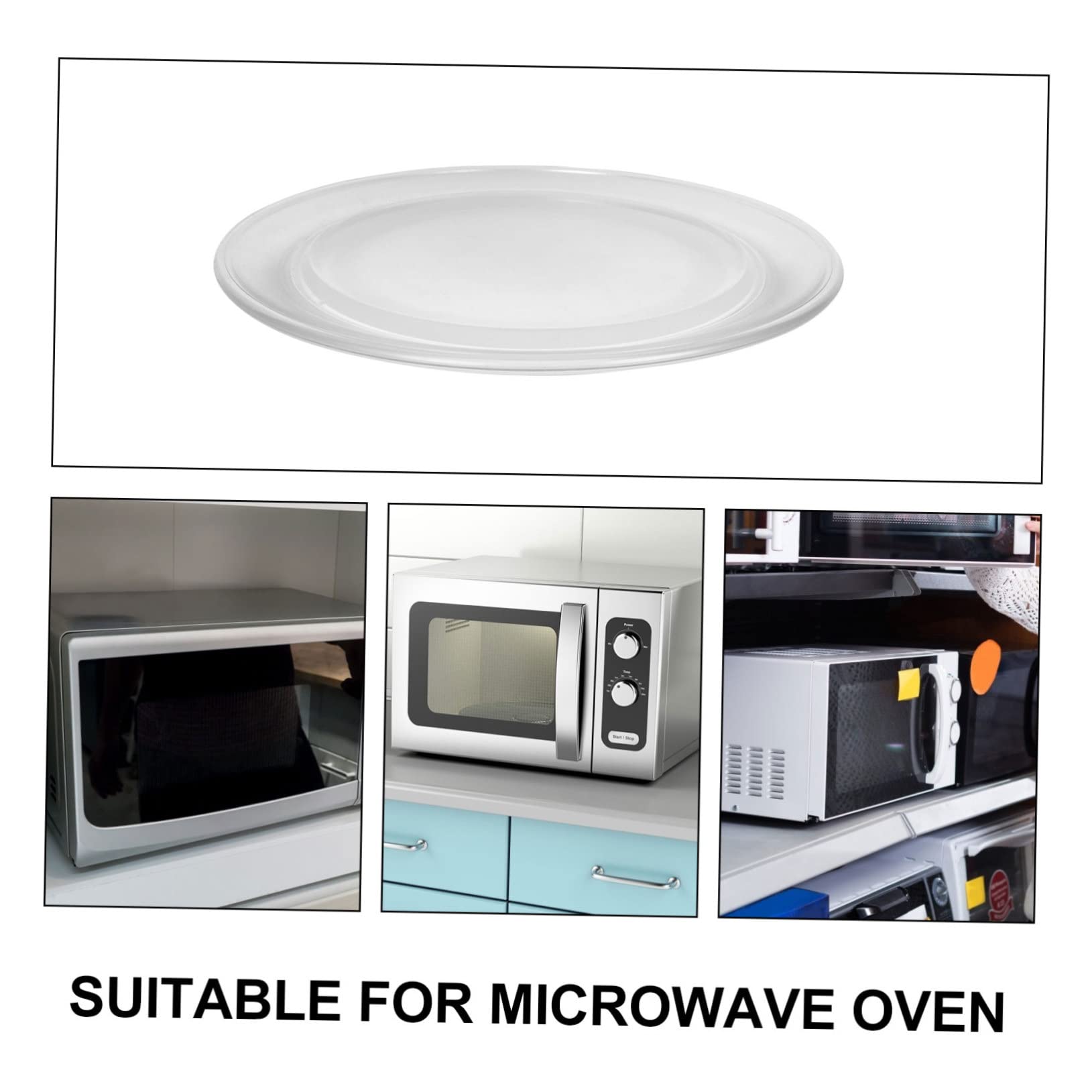 27cm Plateau Tournant en Verre Remplacement, pour Micro-ondes
