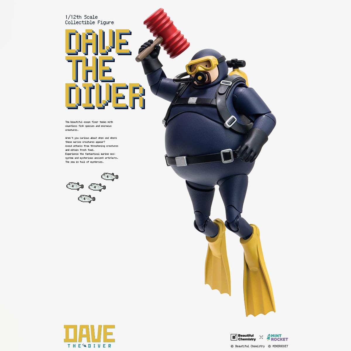 HIPLAY Beautiful Chemistry Dave the Diver (BC202526) Kolekcjonerska Figurka Akcji w Skali 1/12