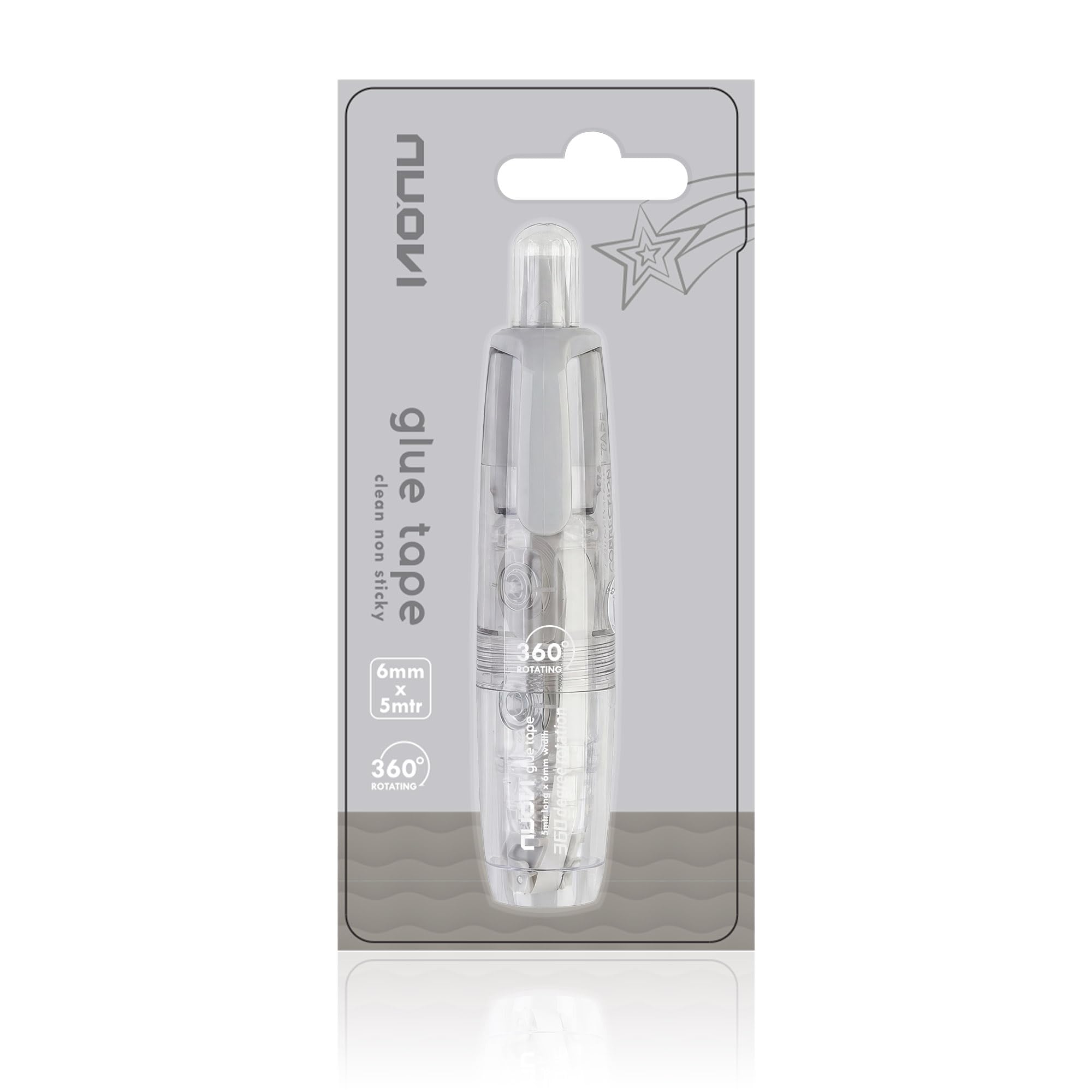Double-Sided Glue Tape Roller | Retractable Mechanism & 360° Rotating Head Design | Ideal for Scrapbooking, Craft, School, Office & DIY (Body Color May Vary)-image-30