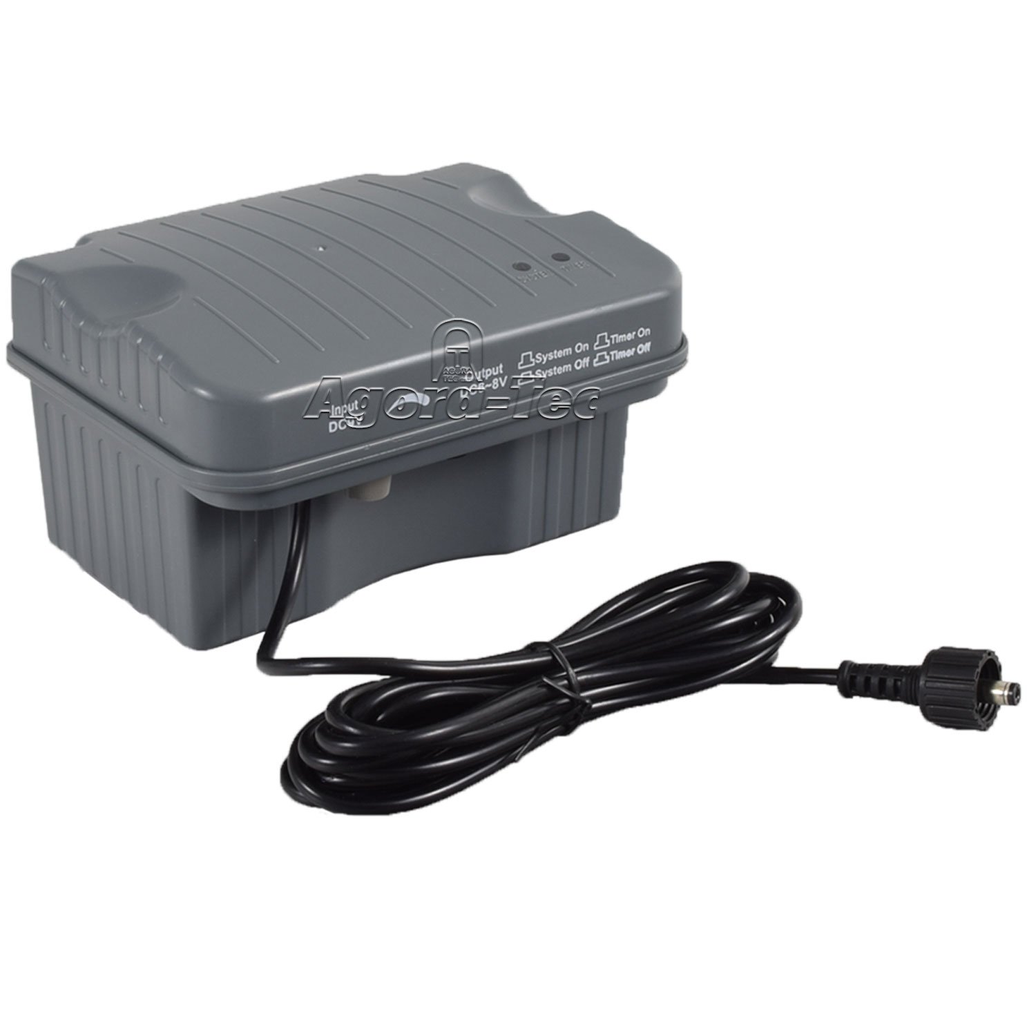 Agora-Tec AT-Steuerbox-Akku-Solar 3.5W-BL do Solar-Teich- und Bachlauf-Set
