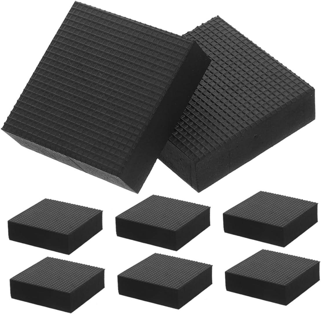 POPETPOP 3sets Table Risers for Desk Legs Bed Lifters Furniture Pads Non-Slip Coasters for Hardwood 8pcs*3