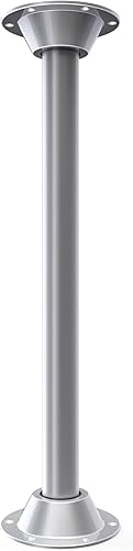 Manufacturers' Select ITC SurFit - Sistema de patas de mesa para RV o barco, montaje en superficie, paquete de un paquete (plateado, 27 pulgadas)
