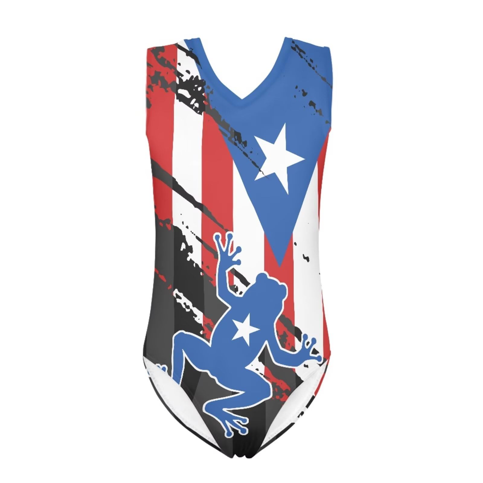 Cartoon Pattern Kids Girls Bathing Suits One Piece Swimsuit Soft &amp; Quick Dry, 5-14Years